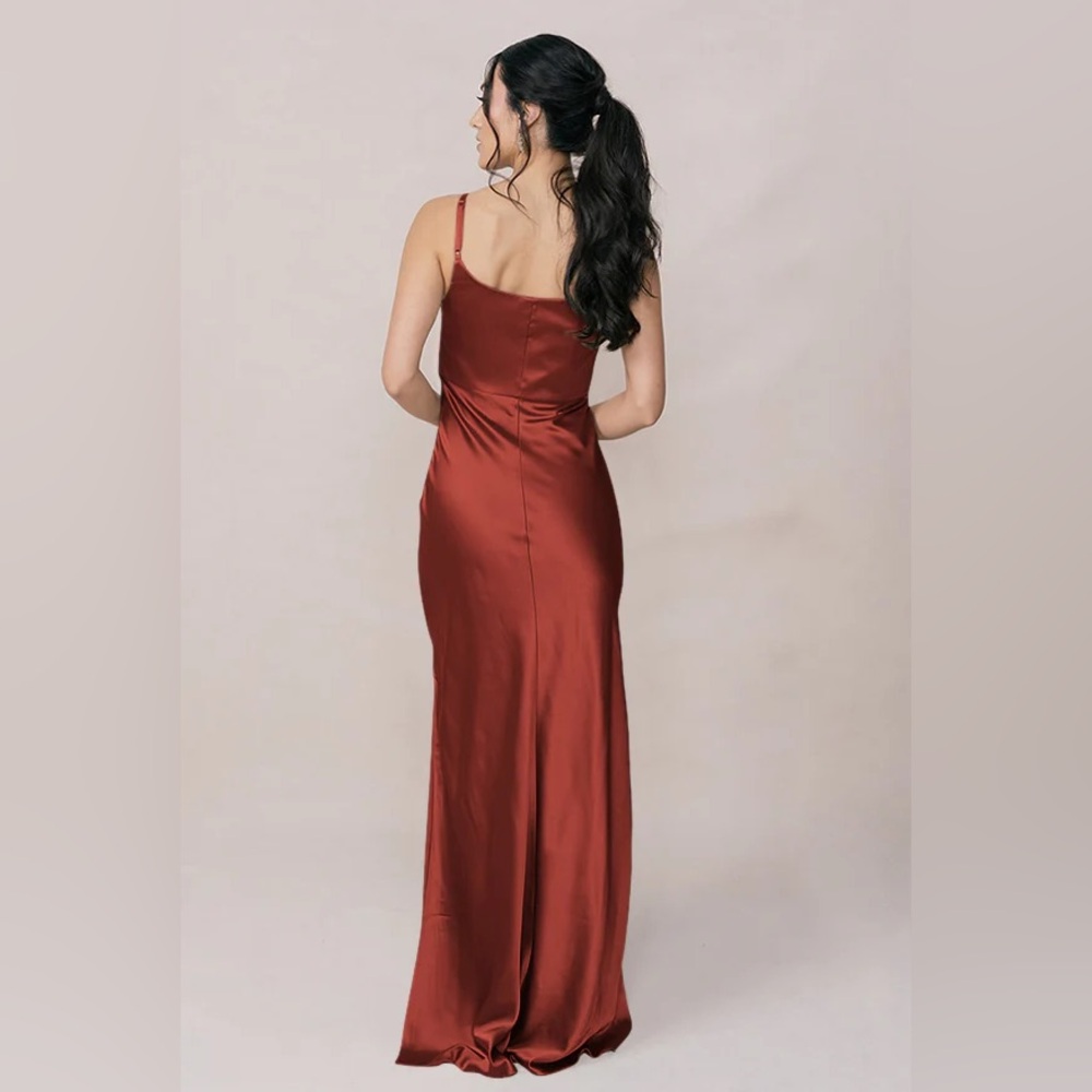 Revelry Terracotta Rust Skye Bridesmaid Dress - Picture 2 of 12